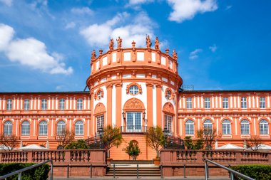 Wiesbaden 'deki Biebrich Kalesi, Hessen, Almanya 