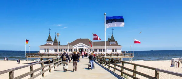 İskele, Ahlbeck, Mecklenburg Vorpommern, Almanya 