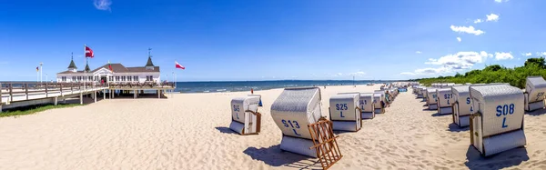 Strand Ahlbeck Mecklenburg Vorpommern Tyskland — Stockfoto