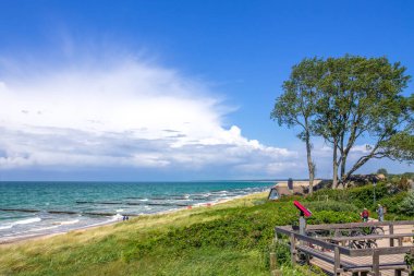 Ahrenshoop, Mecklenburg Vorpommern, Almanya 'da Plaj 