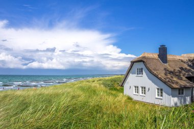 Ahrenshoop, Mecklenburg Vorpommern, Almanya 'da Plaj 