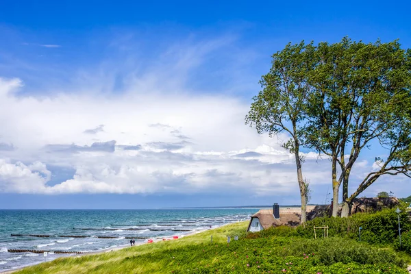 Beach Ahrenshoop Mecklenburg Vorpommern Németország — Stock Fotó