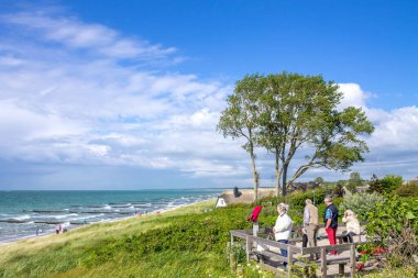 Ahrenshoop, Mecklenburg Vorpommern, Almanya 'da Plaj 
