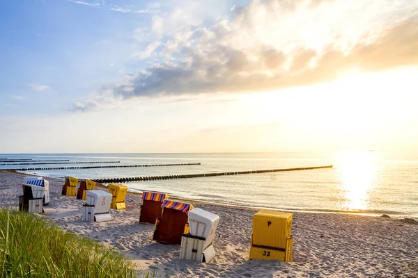 Plaża Ahrenshoop Meklemburgia Pomorze Przednie Niemcy — Zdjęcie stockowe
