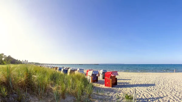 Plaża Binz Meklemburgia Pomorze Przednie Niemcy — Zdjęcie stockowe