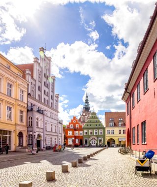 Tarihsel şehir Greifswald, Almanya 