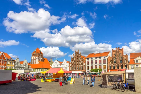 Αγορά Του Greifswald Γερμανία — Φωτογραφία Αρχείου