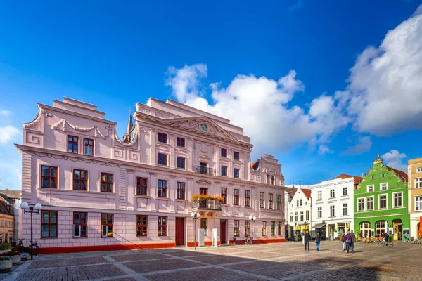 Market Guestrow Mecklenburg Vorpommern Germany — Stock Photo, Image