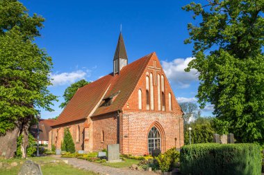 Katzow Kilisesi, Mecklenburg Vorpommern, Almanya 