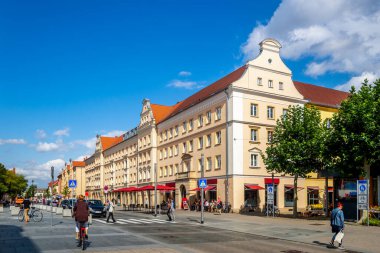 Tarihi şehir, Neubrandenburg, Mecklenburg Vorpommern, Almanya 