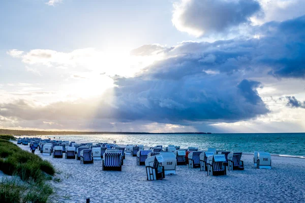 Hermosa Playa Prerow Mecklemburgo Vorpommern Alemania — Foto de Stock