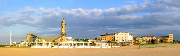 Plaża Warnemuende Rostock Niemcy — Zdjęcie stockowe