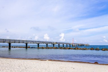 Wustrow 'da Plaj, Baltık Denizi, Almanya 