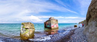 Wustrow 'da Plaj, Baltık Denizi, Almanya 