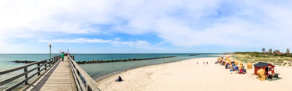 Beach Wustrow Balti Tenger Németország — Stock Fotó