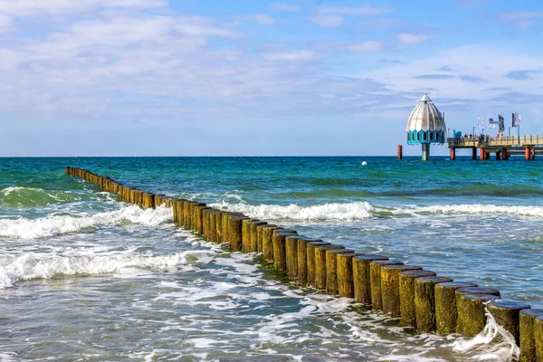 Plaża Zingst Meklemburgia Pomorze Przednie Niemcy — Zdjęcie stockowe