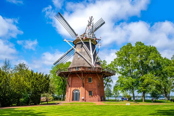 Windmill Bad Zwischenahn Dolní Sasko Německo — Stock fotografie