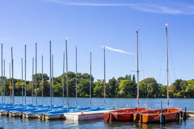Hannover 'de Maschsee, Aşağı Saksonya, Almanya 