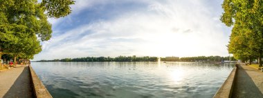 Hannover 'de Maschsee, Aşağı Saksonya, Almanya 