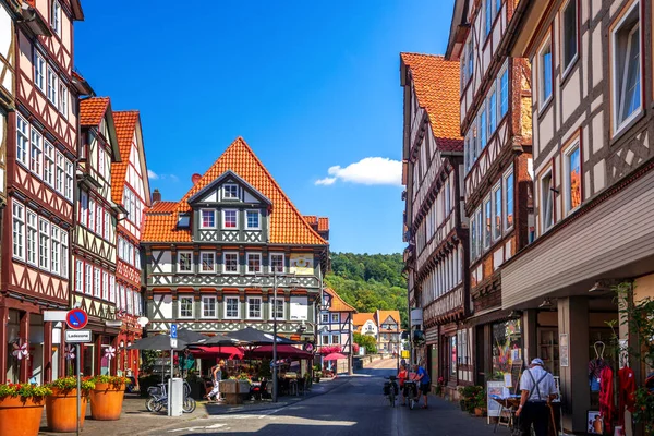 Historische Stad Hannoversch Muenden Duitsland — Stockfoto