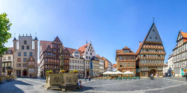 Piac Hildesheim Alsó Szászország Németország — Stock Fotó