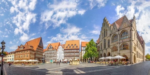 Pazar Yeri Hildesheim Aşağı Saksonya Almanya — Stok fotoğraf