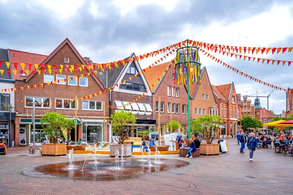 Marknaden Meppen Niedersachsen Tyskland — Stockfoto