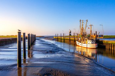 Wremen 'de deniz kenarı, Aşağı Saksonya, Almanya 