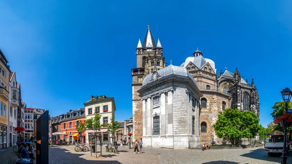Cathedral Aachen Nordrhein Westfalen Alemanha — Fotografia de Stock
