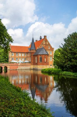 Muenster, Almanya 'daki Huelshoff Kalesi 
