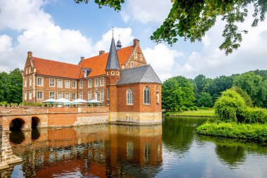 Muenster, Almanya 'daki Huelshoff Kalesi 
