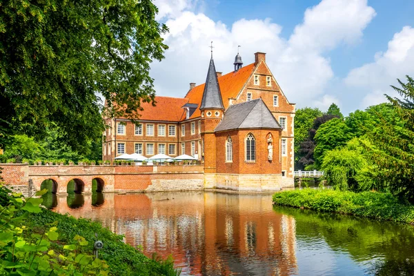 Muenster, Almanya 'daki Huelshoff Kalesi 