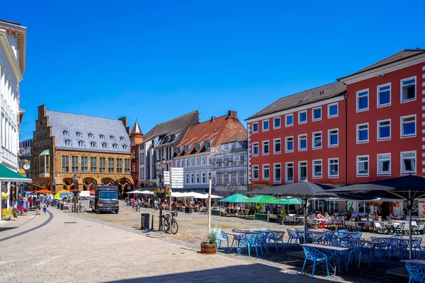 Market Place Minden Nordrhein Westfalen Niemcy — Zdjęcie stockowe