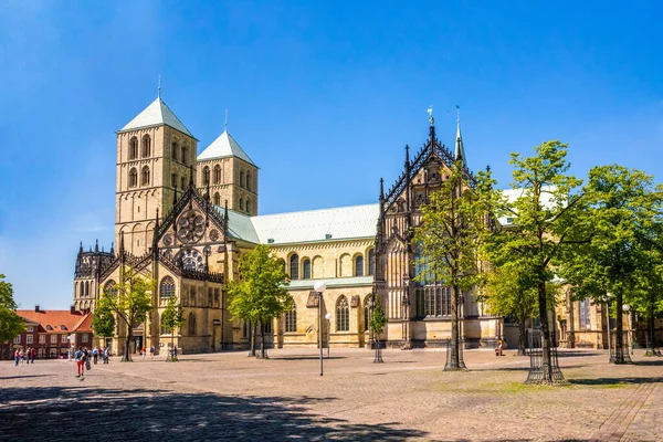 Catedral Muenster Nordrhein Westfalen Alemania — Fotografia de Stock