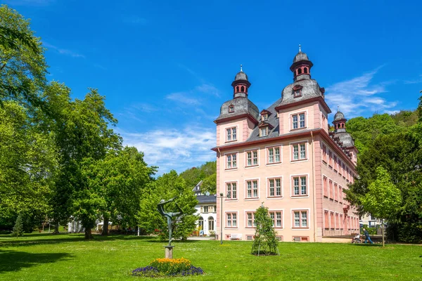 Tarihsel şehir Bad Ems, Lahn Vadisi, Almanya 