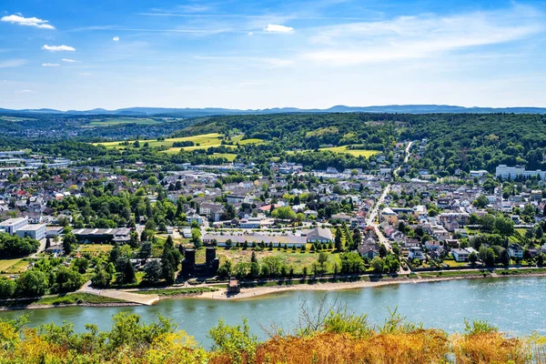 Vista Sobre Erpel Erpeler Ley Rhine Valley Alemanha — Fotografia de Stock