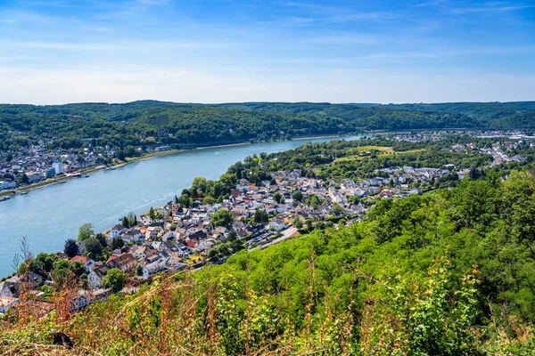 Vista Sobre Erpel Erpeler Ley Rhine Valley Alemanha — Fotografia de Stock