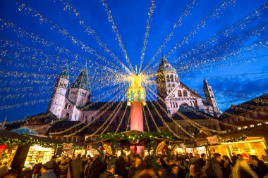 Mainz, Almanya 'da Noel Pazarı