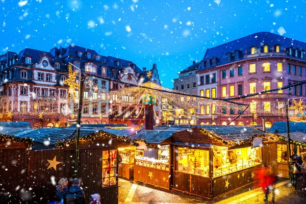 Weihnachtsmarkt Mainz — Stockfoto