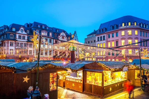 Mercado Natal Mainz Alemanha — Fotografia de Stock