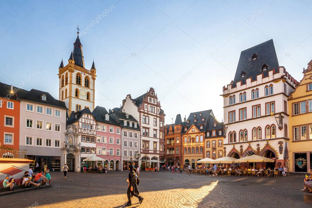 Market in Trier, Rheinland Pfalz, Germany 