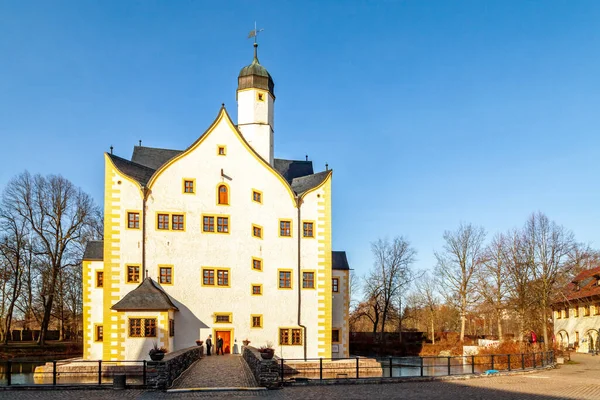 Водяний Замок Клаффенбах Хемніці Німеччина — стокове фото