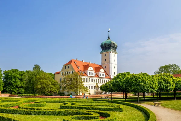 Zamek Delitzsch Saksonia Niemcy — Zdjęcie stockowe