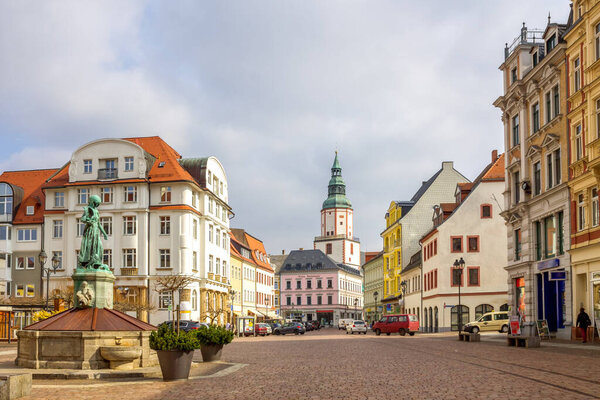 Historical city of Doebeln, Germany