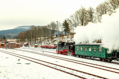 Fichtelberg Treni Erzgebirge, Almanya 