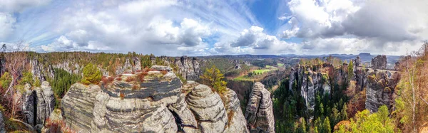 Elbsandsteingebirge Dresden Közelében Szászország Németország — Stock Fotó