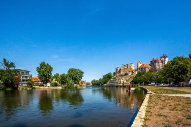 Bernburg, Almanya 'da nehir geçidi 