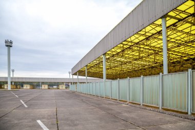 Innergerman sınır kapısı, Helmstedt, Marienborn, Almanya 