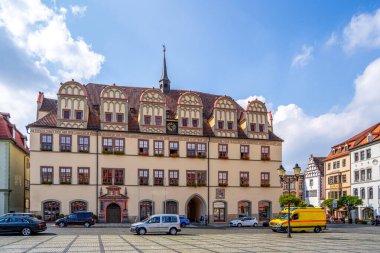Naumburg belediye binası an der Saale, Almanya 
