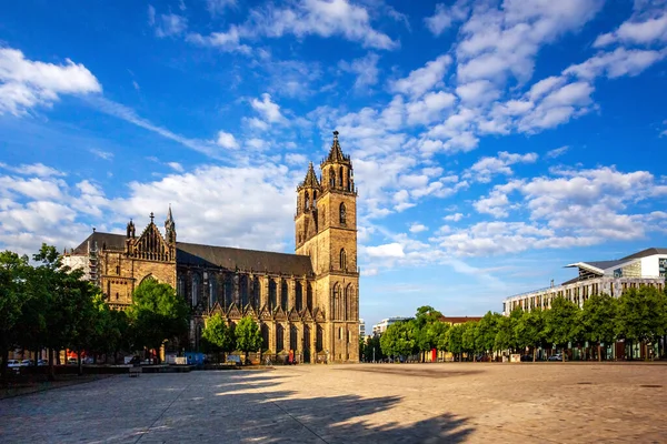 Catedral Magdeburgo Sajonia Anhalt Alemania — Foto de Stock